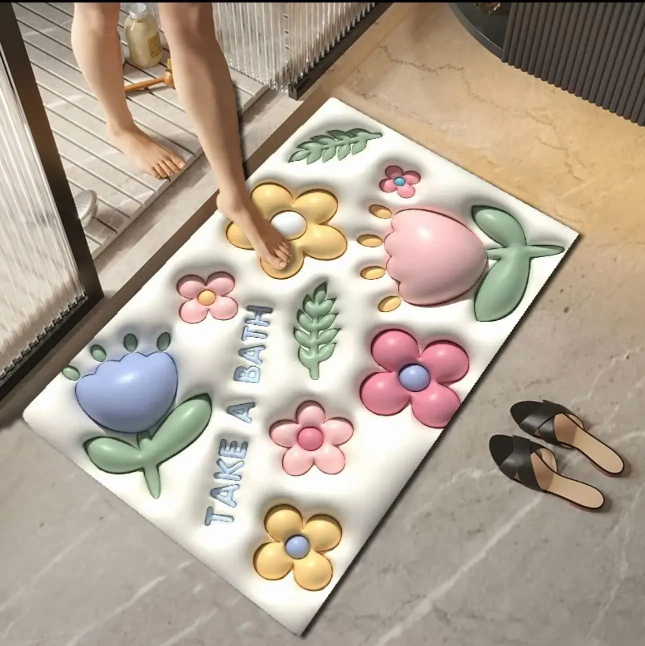 3D Visual Cute Non Slip Quick Drying Bath Mat - DECORATION HUB