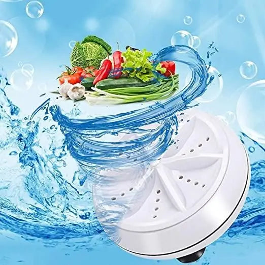 Portable Mini Washing Machine Ultrasonic Turbine Washer 5921f9-c7