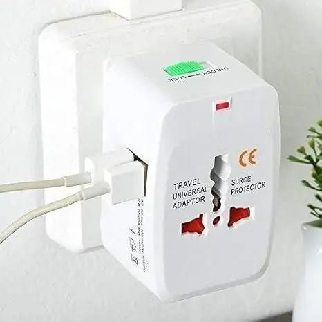 Worldwide Travel Adapter with Built in Dual USB Charger Ports 5921f9-c7