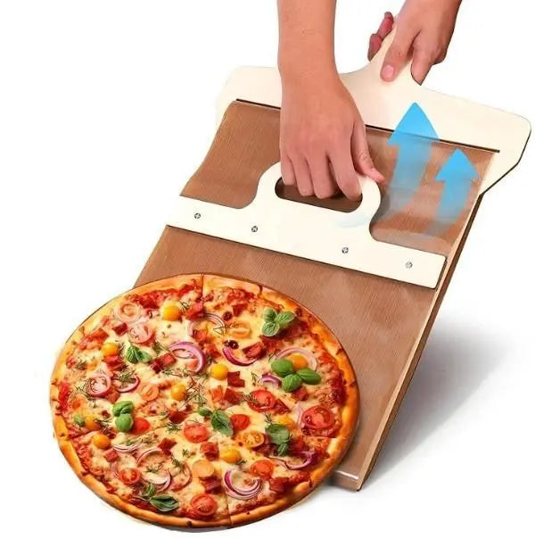 Wooden Pizza Paddle with Smooth Handle for Transfer The Pizza Crust 5921f9-c7