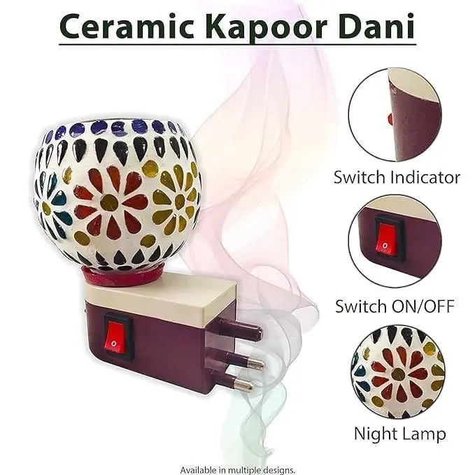 Electric Camphor Diffuser/Kapoor Dani Stand 5921f9-c7