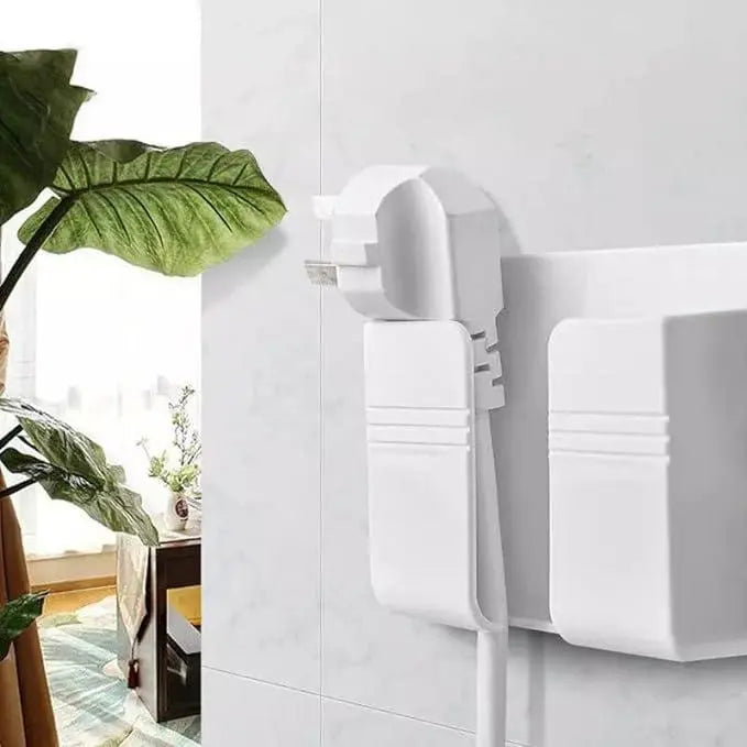 Wall Mounted Mobile Holder With Adhesive Strips& Charging Holder - DECORATION HUB