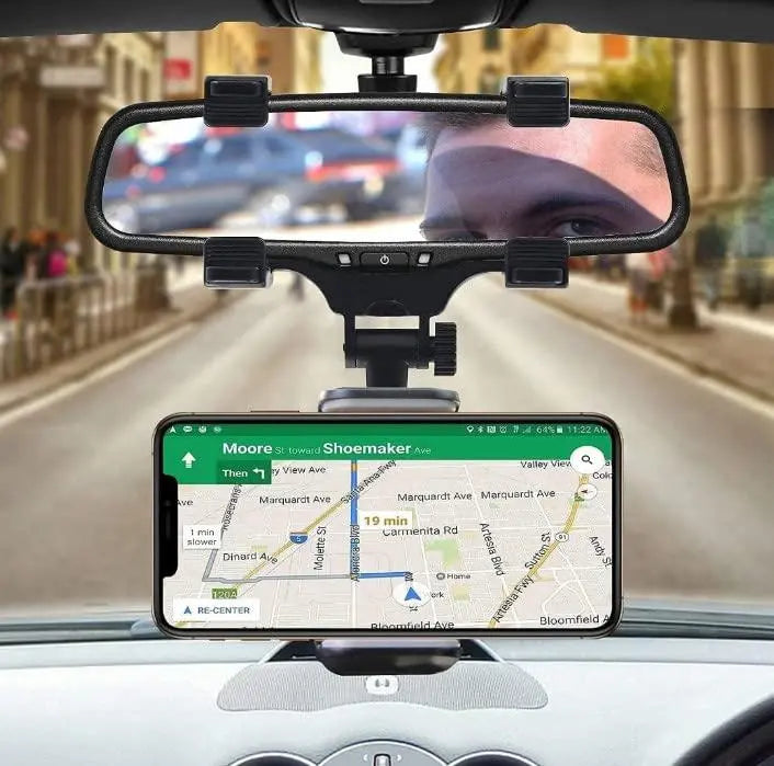 Rearview Mirror Phone Holder for Car - DECORATION HUB