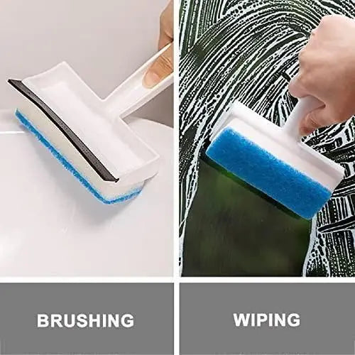 Brush- 2 in 1 Glass Wiper Cleaning Brush - DECORATION HUB