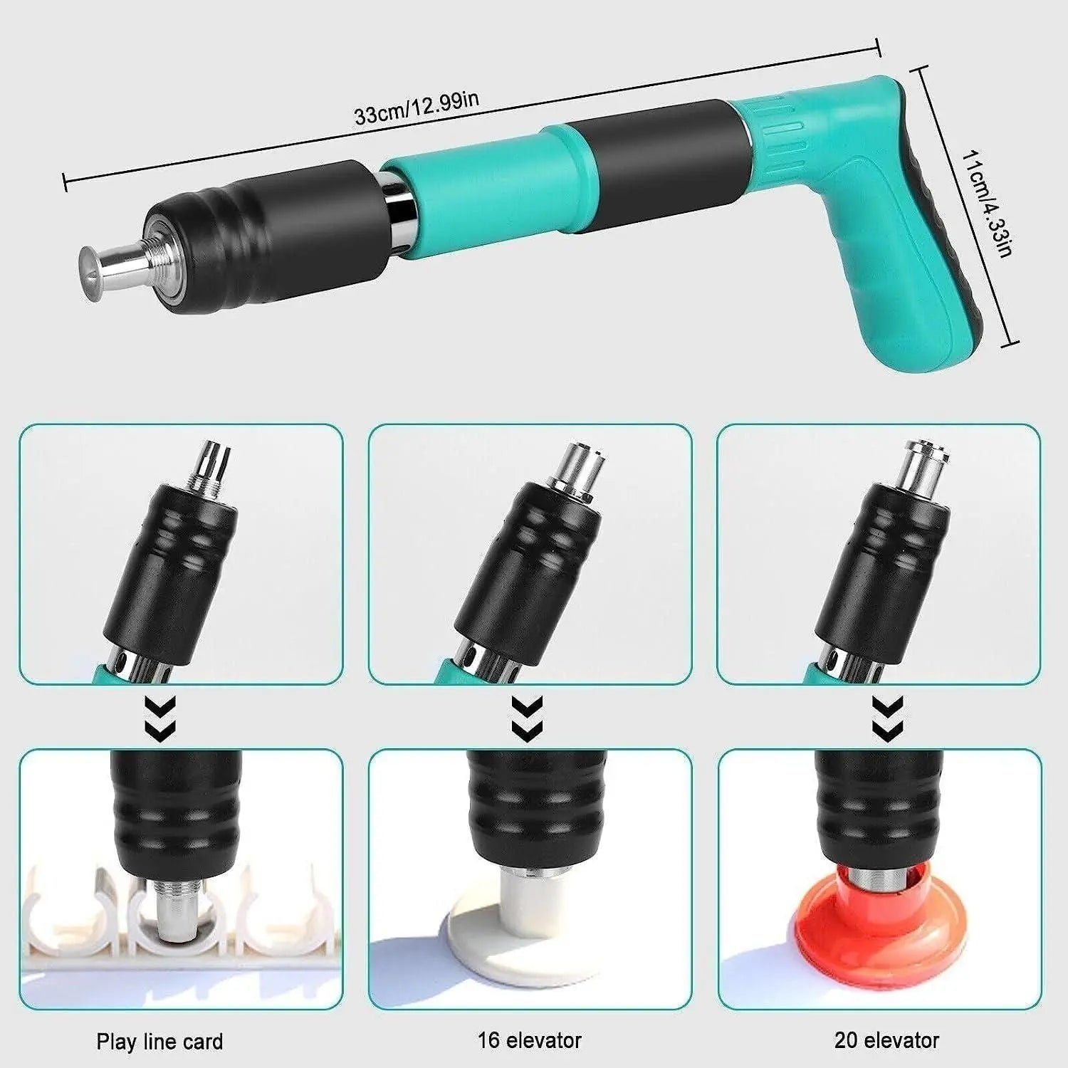 4 Speed Adjustable Manual Steel Concrete Nail Gun Tool steel nail gun 5921f9-c7